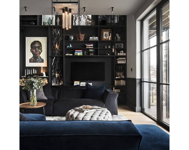 Caged Ceiling 4.0 - Black Marble/Buster Bulb Tube