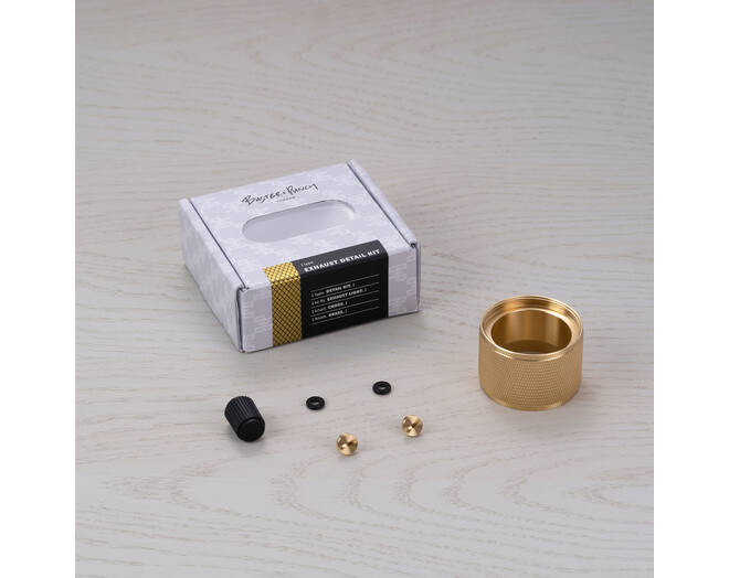 Exhaust Detail Kit/Cross Knurl/Brass