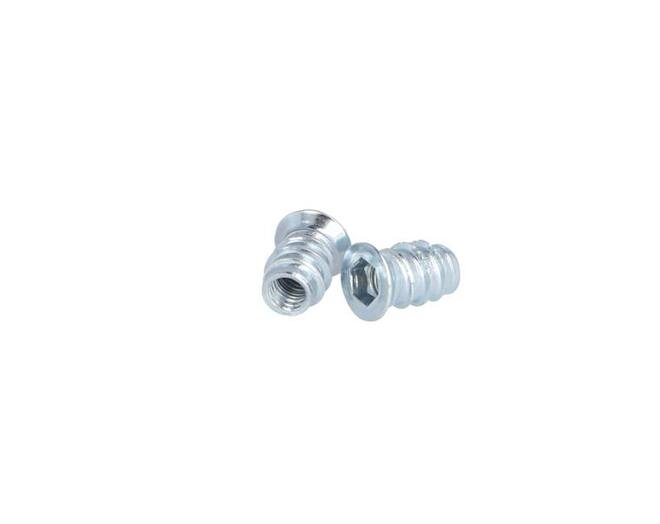 Rampabus staal met rand M6, lengte 15mm, kop 12mm