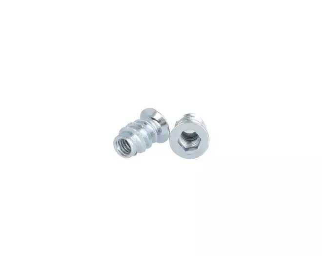 Rampabus staal met rand M6, lengte 15mm, kop 12mm