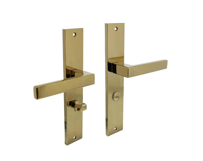 Deurkruk Hera op schild 245x45 mm WC63/8 mm