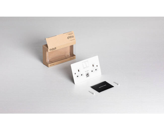 2G Socket + USB 3.1A/White