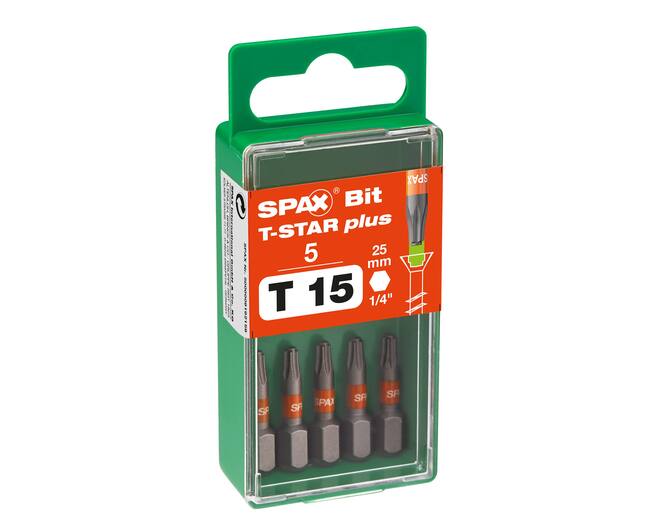 SPAX Bit T-star plus T15 25mm S 5 St.