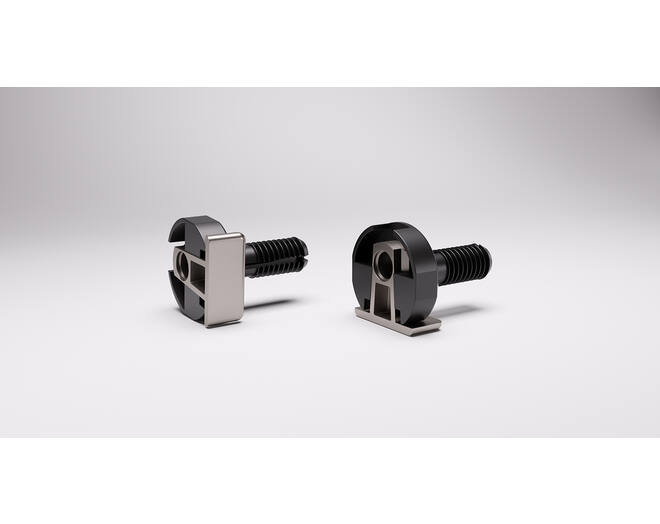 Plankverbinder zwart voor TRIS voor plankdikte 25mm