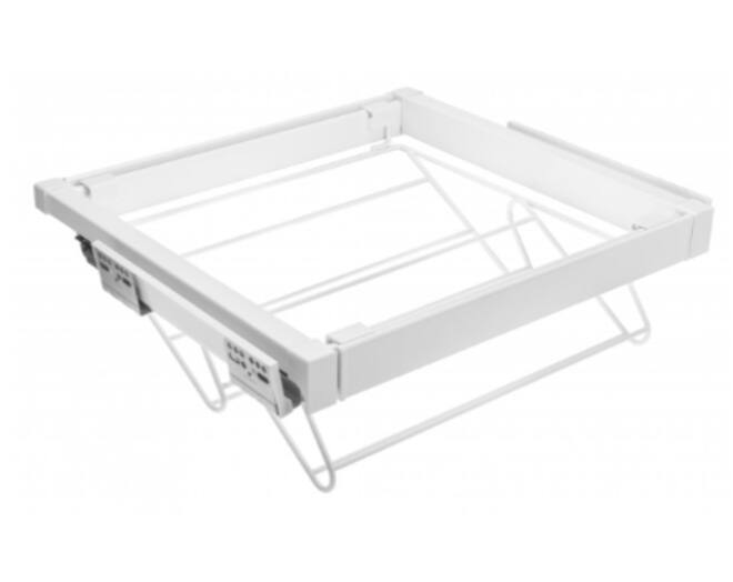 Schoenenrek, uittrekbaar,  700 mm SOFT-CLOSE, Wit