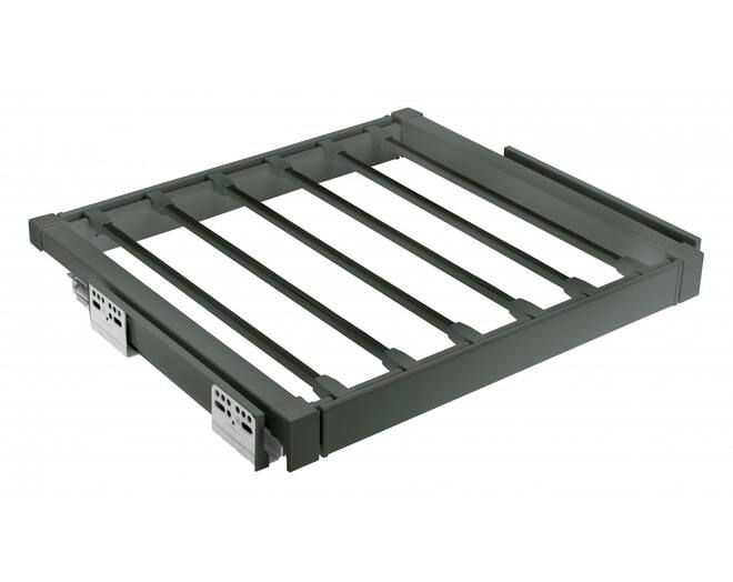 Broekenrek antraciet, breedte 860-918mm, diepte 500mm
