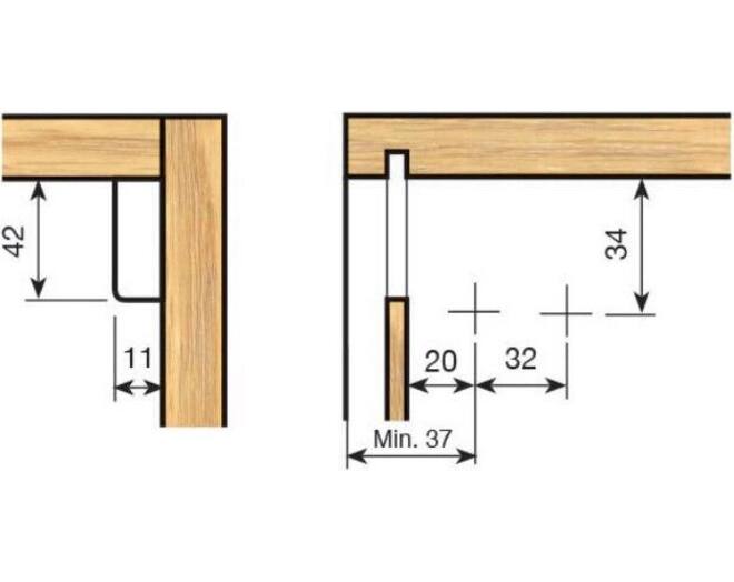 Kastophanger SCARPI 4 rechts 3D verstelbaar met schr. 5x15mm