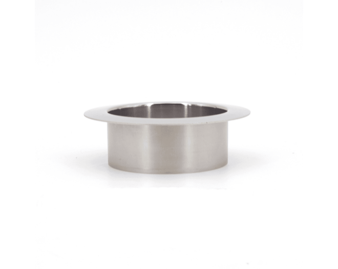 Afvaldoorlaat rond RVS glanzend, boormaat 82mm, geen deksel