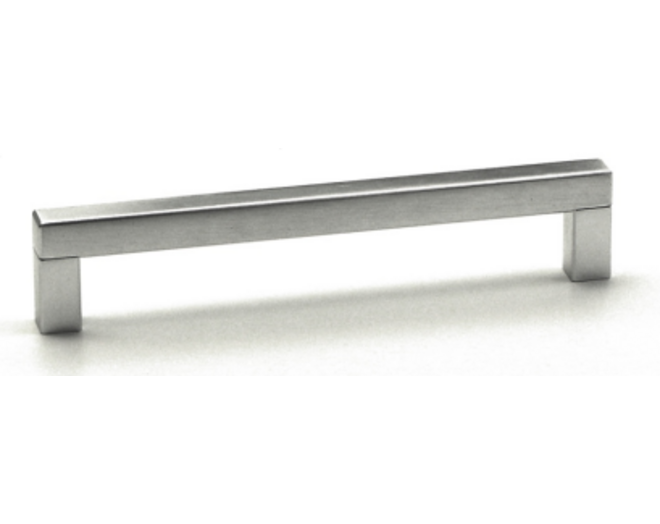 Greep 160x12mm aluminium geborsteld, buitenmaat 172mm
