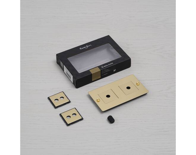 2G Wall Plate/Horizontal/Black