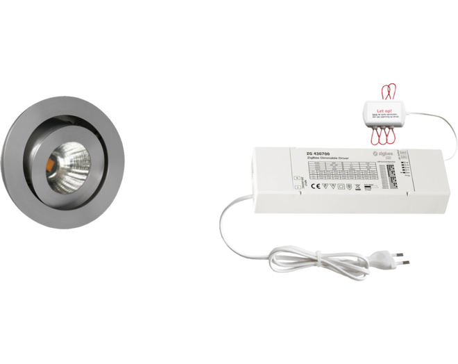 3x Ancona Alu DTW 3000K-2200K+3x verl+ZigBee