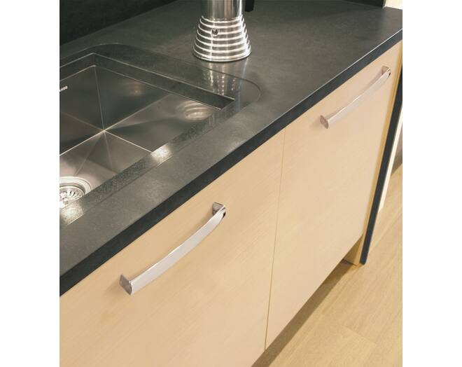 Greep SMOOTH glans chroom 200x30x28mm, hartmaat 192mm
