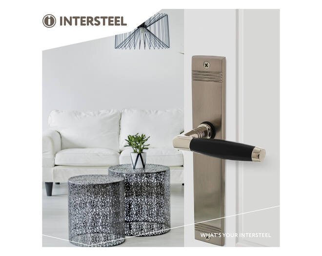 Deurkruk Ton Basic met schild blind nikkel mat