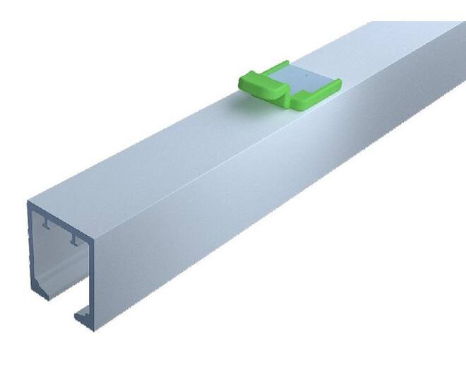 Spaceship Pocket bovenrail, lengte 2500mm, aluminium