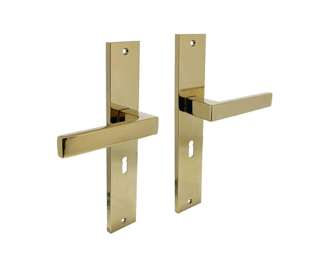 Deurkruk Hera op schild 245x45 mm sleutelgat 56mm