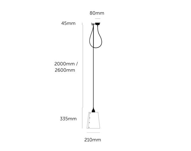 Hooked 1.0 Large Graphite/Brass - 2.6M