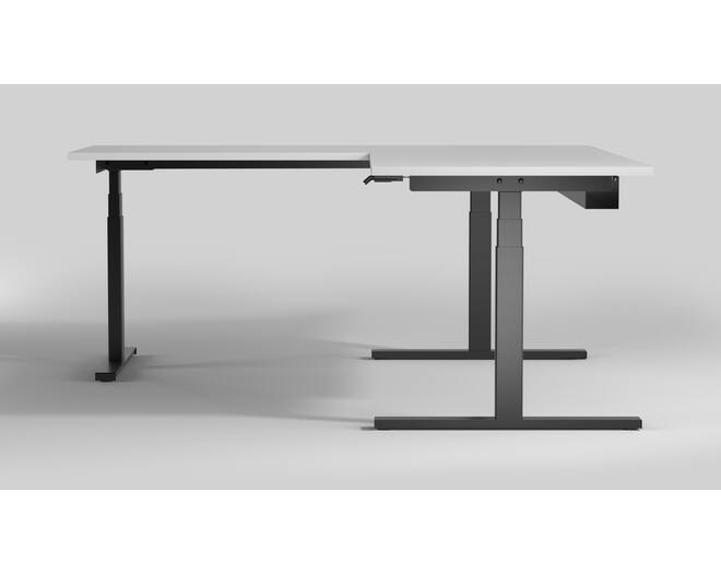 De Milano Hoek. Kleur: Zwart RAL9005.