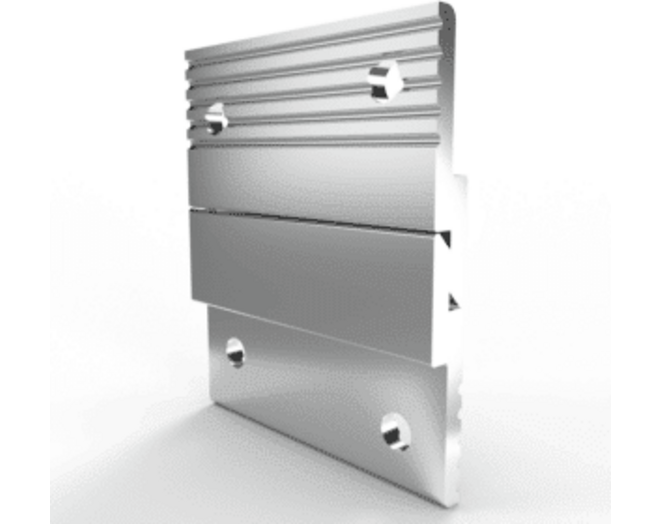 Paneelprofiel aluminium MF375 lengte 1250mm, diepte 6.35mm
