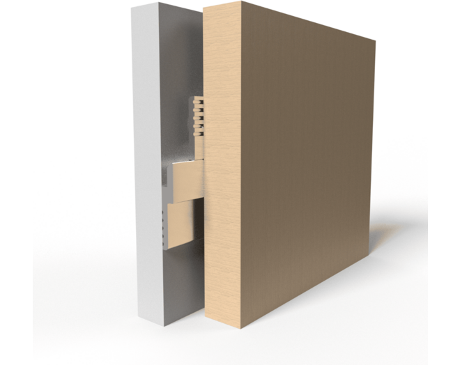 Paneelprofiel aluminium MF375 lengte 1250mm, diepte 6.35mm