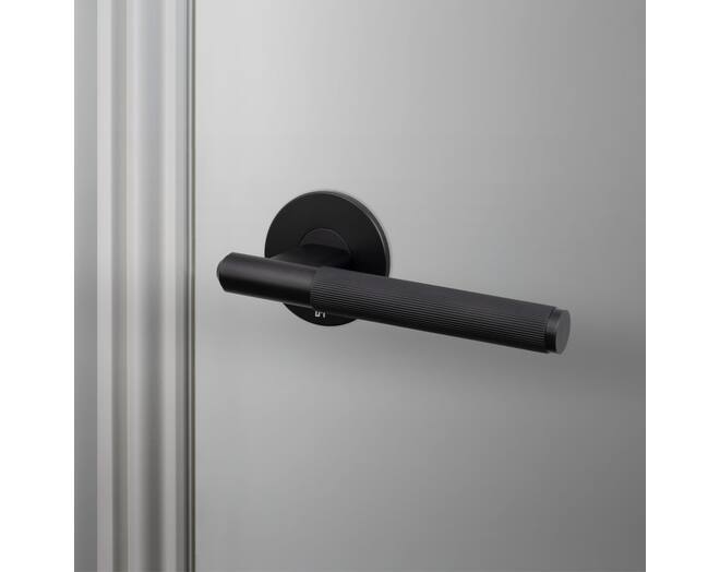 Fixed Door Handle/Single-Sided/Linear/Welders Black