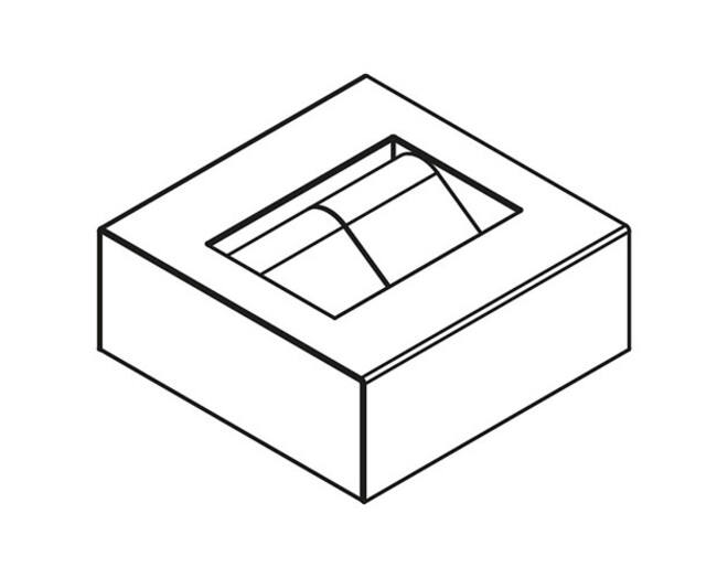 CubiLux vierkant horloge Leder