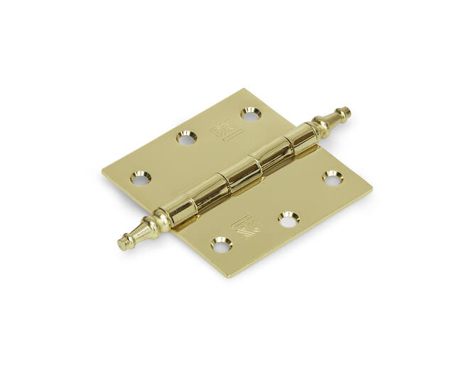 Vaaskopscharnier 76x76x2mm vermessingd