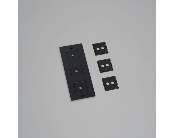 3G Wall Plate/Vertical/Black