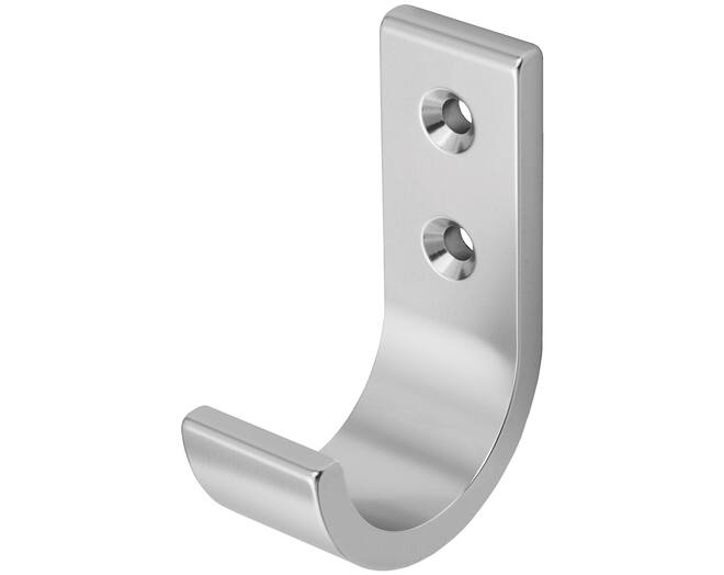 Jashaak enkel aluminiuim mat naturel, rechte uitvoering