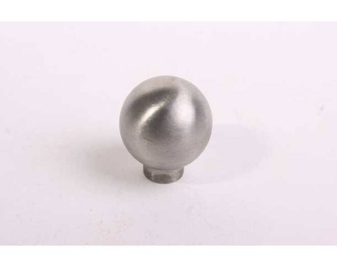 Knop diameter 25mm RVS geborsteld, hoogte 27mm