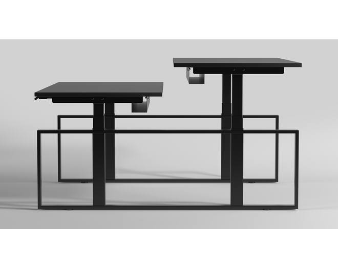 Square duo HS zwart inclusief frame 1500-2400mm.