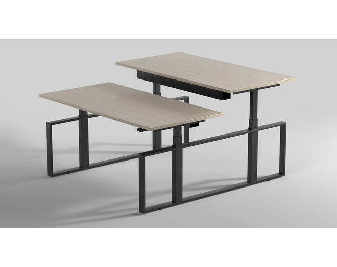 Square duo HS zwart inclusief frame 1500-2400mm.