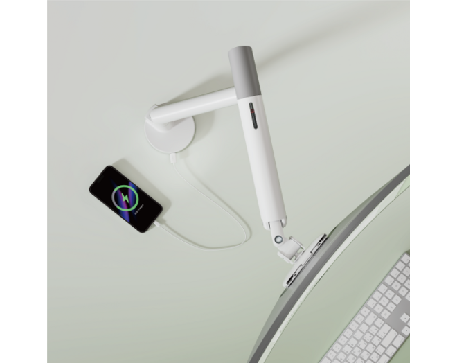 Kisch monitorarm voor enkel scherm space grey