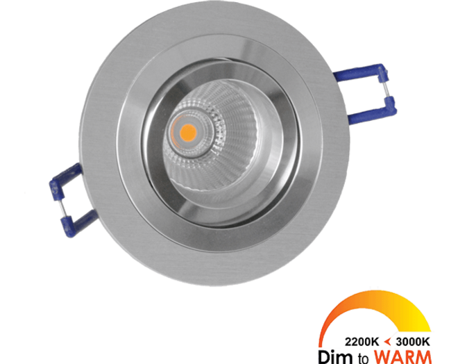 Losse spot Smooth rond Alu Dim to Warm