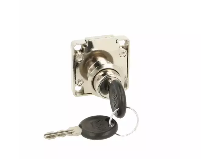 Oplegslot 850 sluiting KA E02, vernikkeld, cilinder vast