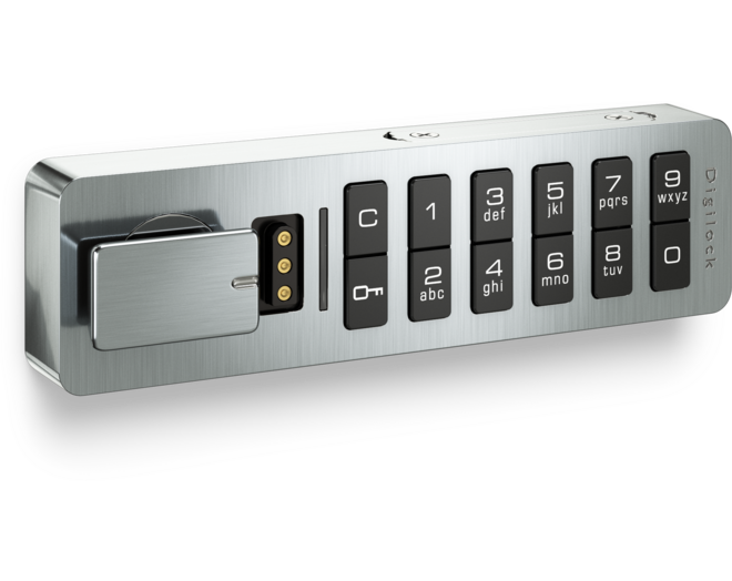 Versa keypad Mini horizontaal geborsteld nikkel wisselende