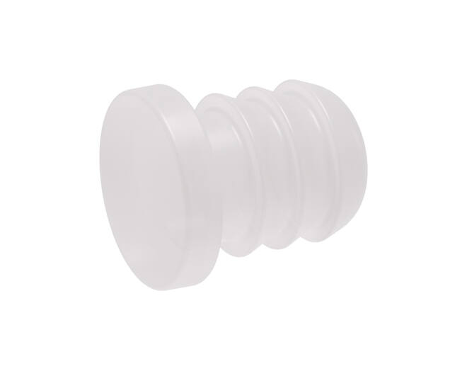 Buffer naturel stift 6mm, schotel rond 7,5mmx1,5mm dik 5000