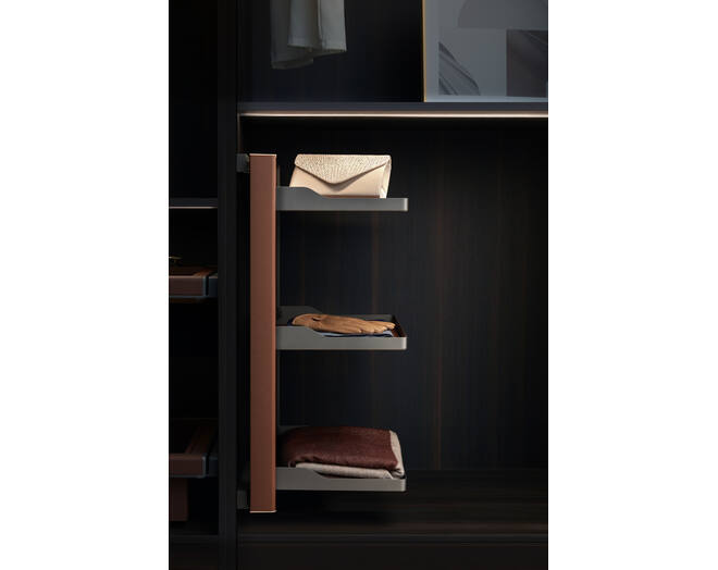 703573 B Series - Side Basket - Left Opening Brown