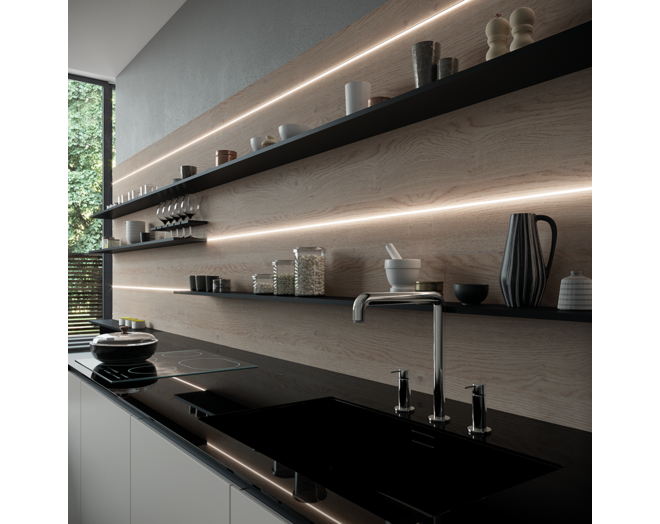 APEX-86 8x6mm met eindkapjes inbouw profiel lengte: