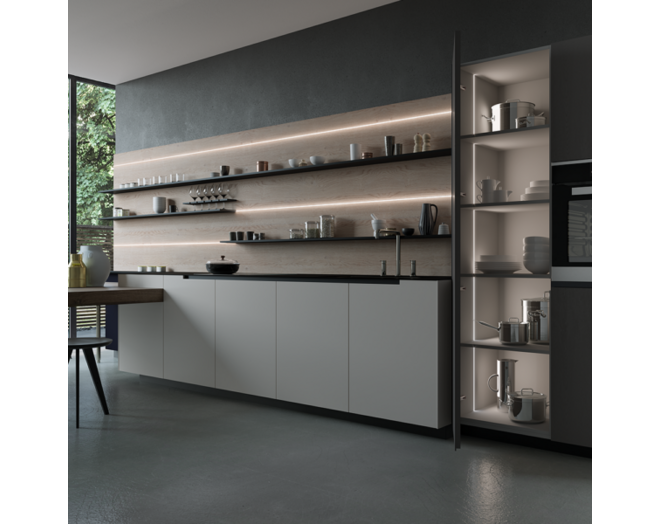 APEX-86 8x6mm met eindkapjes inbouw profiel lengte: