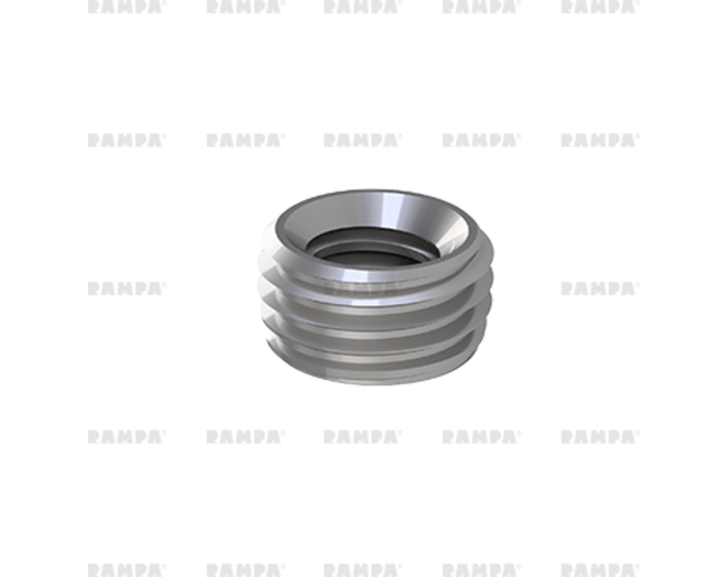 Rampabus voor volkern M6/9x4,8mm type E kort , staal