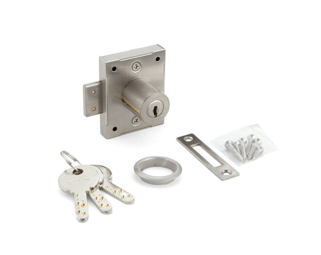 Oplegslot 7810 55x44mm RVS rechts gelijksluitend G-1001