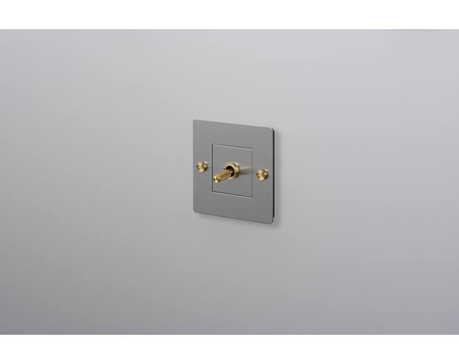 EU 1G Toggle Switch/w/out B+P Logo/Steel