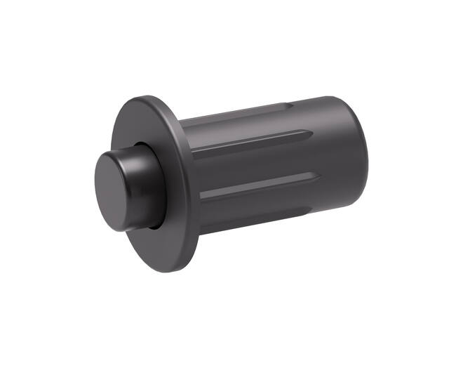 Deurbuffer K FLEX antraciet, boring 5mm, bufferstift 2,3mm
