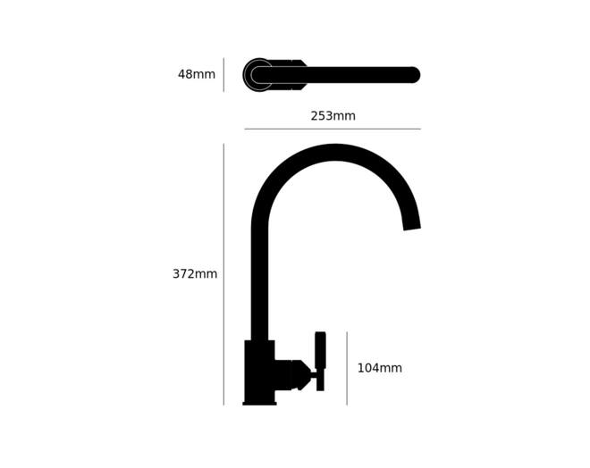 Type A Kitchen Tap/Cross/Mixer/Steel + Sp4688 EU
