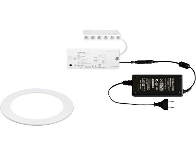 2x Smally 24V mat wit + ZigBee ontvanger + Driver 24W