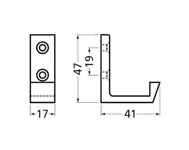 Jashaak enkel naturel, 47x41mm VE=20 stuks