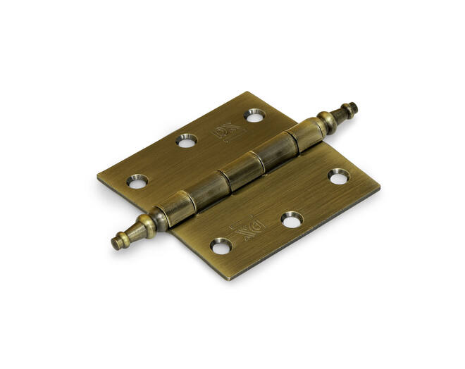 Vaaskopscharnier 76x76x2mm gebronsd met losse pen