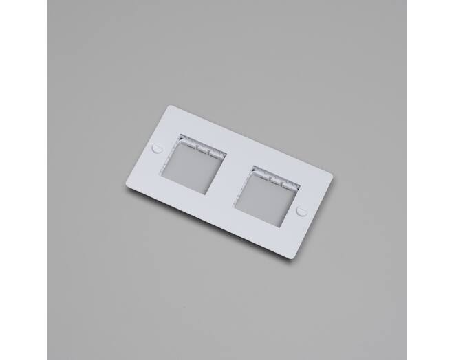 2G Wall Plate/Modules Only/White