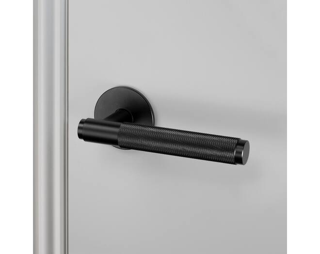 Fixed Door Handle/Single-Sided/Cross/Black