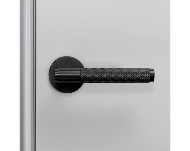 Fixed Door Handle/Single-Sided/Cross/Black